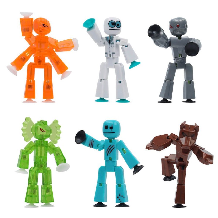 Animation Toys Stikbot | Stikbot Monsters - Werewolf & Cyborg Pack