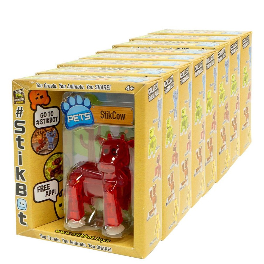 Animation Toys Zing.Store | Stikbot Pets Mega Value Pack D - 8 Pets