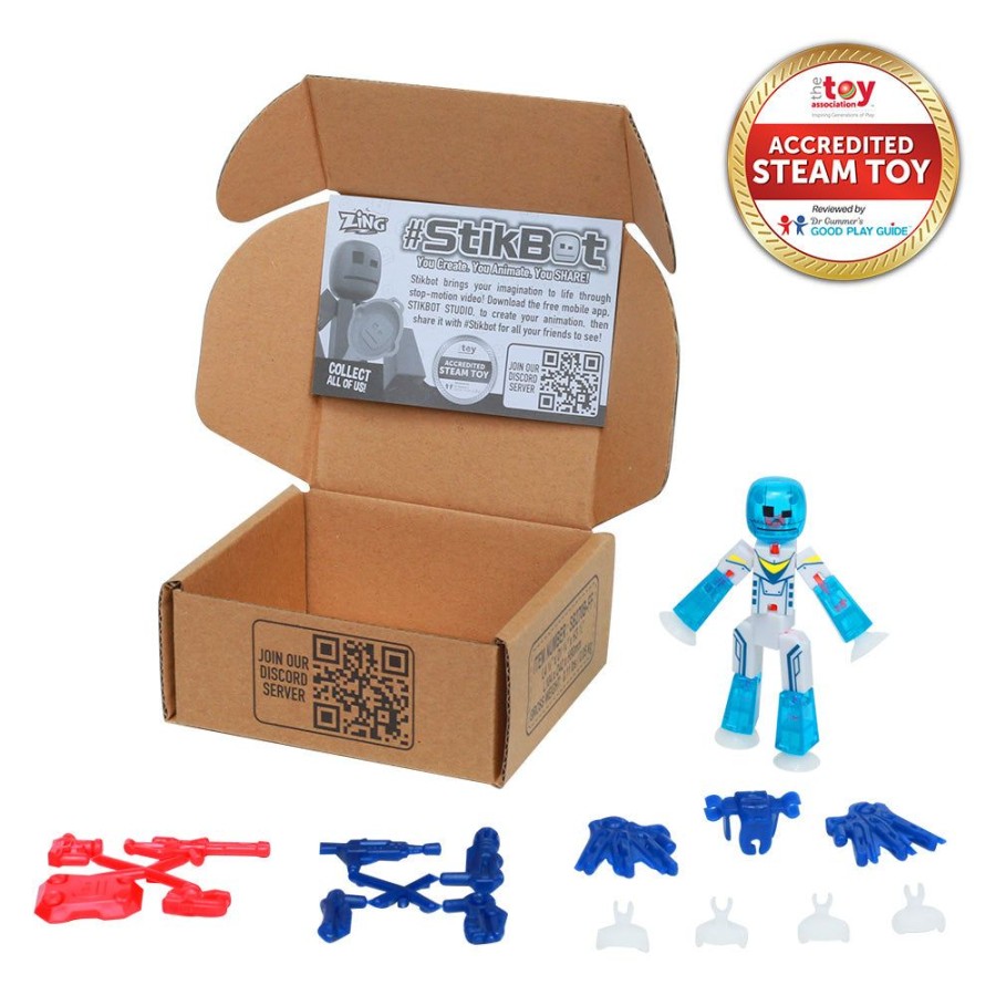 Animation Toys Stikbot | Stikbot Zingtannica Action Pack - Pack Of 1 Stikbot With 1 Set Of Accessories