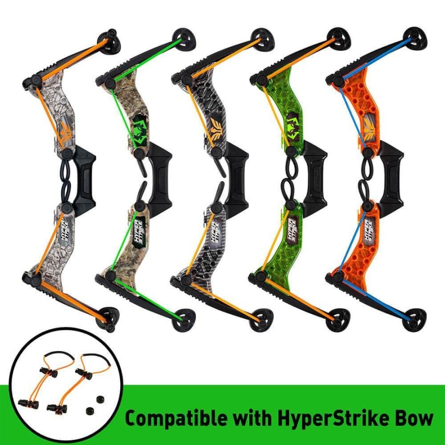 Accessories & Refills HyperStrike | Hyperstrike Bow - 2 Pairs Of Bungee And 4 Arrows