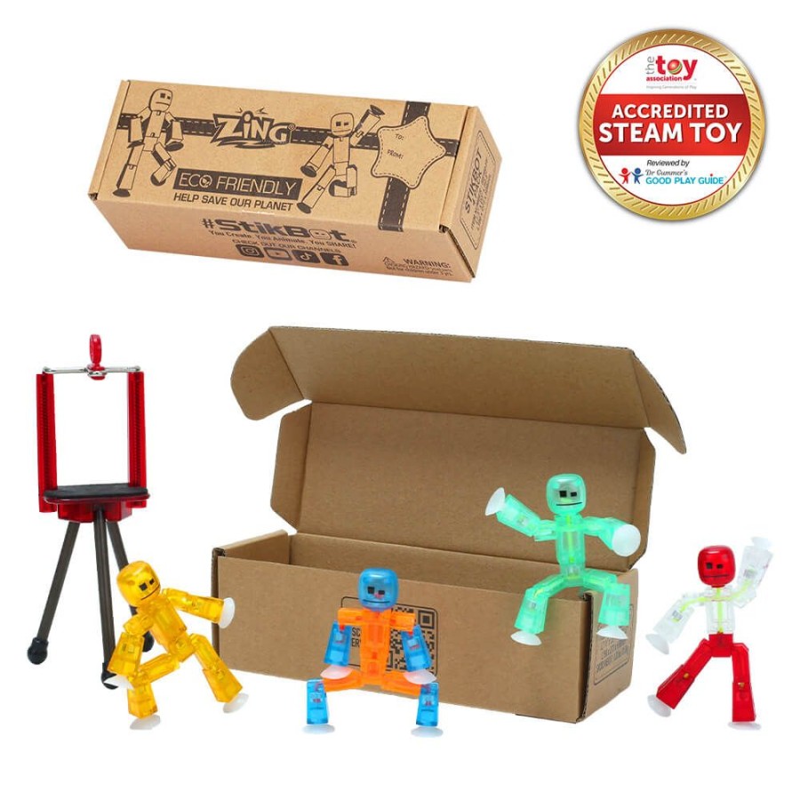 Animation Toys Stikbot | Stikbot - Special 4 Pack With Tripod