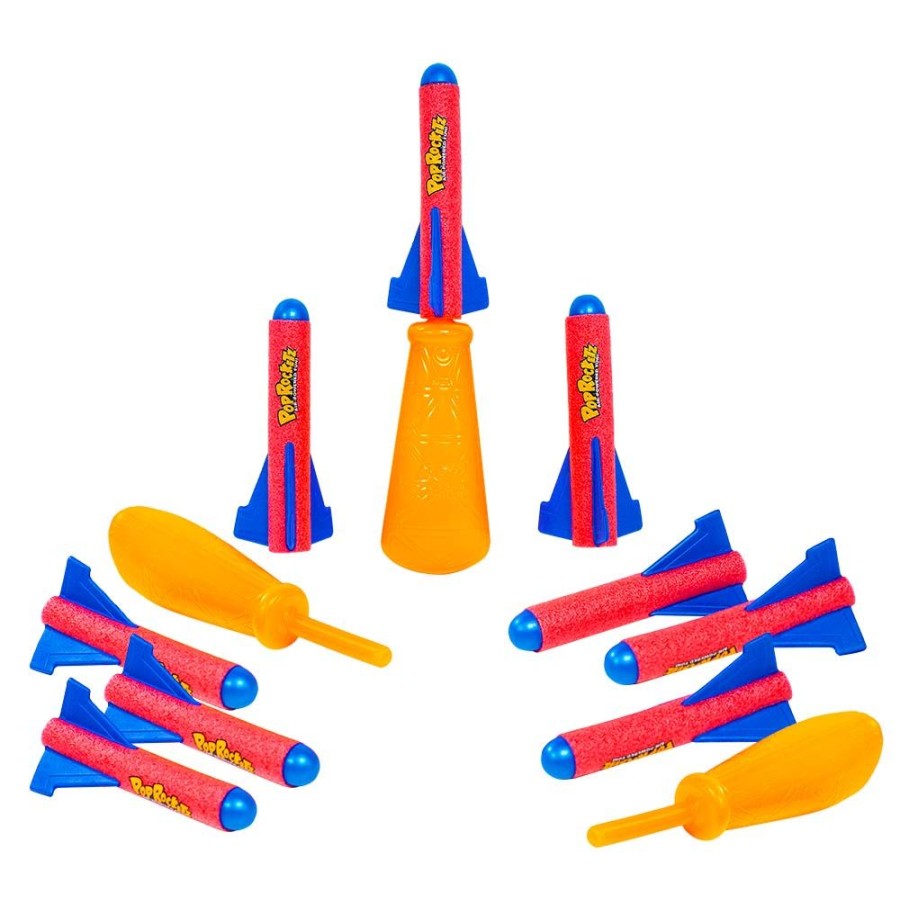 Active Toys Blast Off | Blast Off Pop Rocketz - 9 Rockets & 3 Launchers