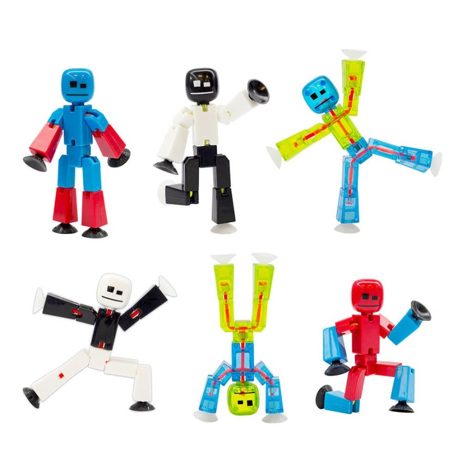 Animation Toys Stikbot | Stikbot - 6 Mixed Color Bundle Pack