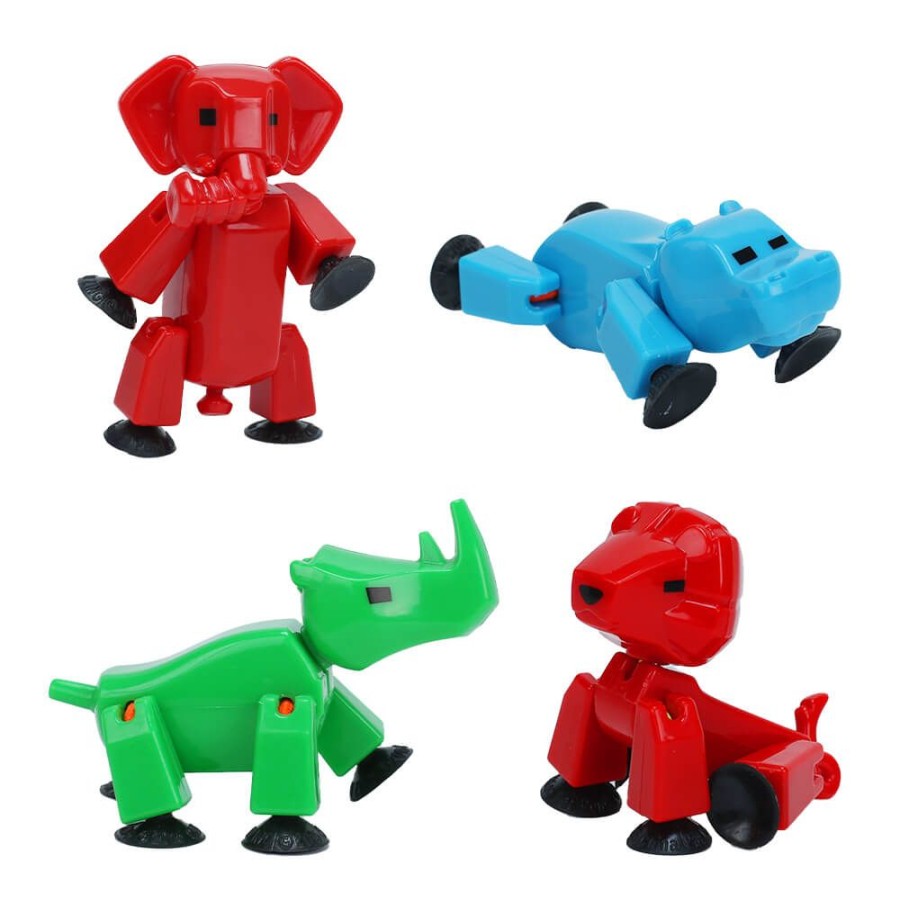 Animation Toys Stikbot | Stikbot Safari Pets 4 Pack Bundle