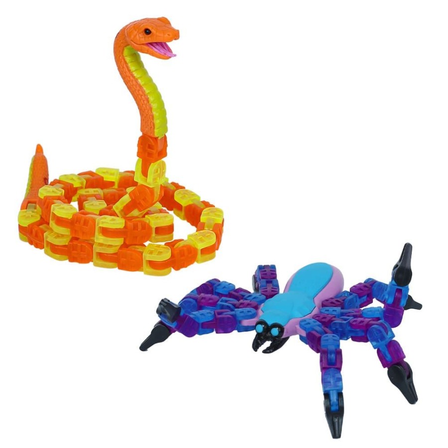 Animation Toys Klixx Creaturez | Klixx Creaturez Combo Pack - Spider + Python