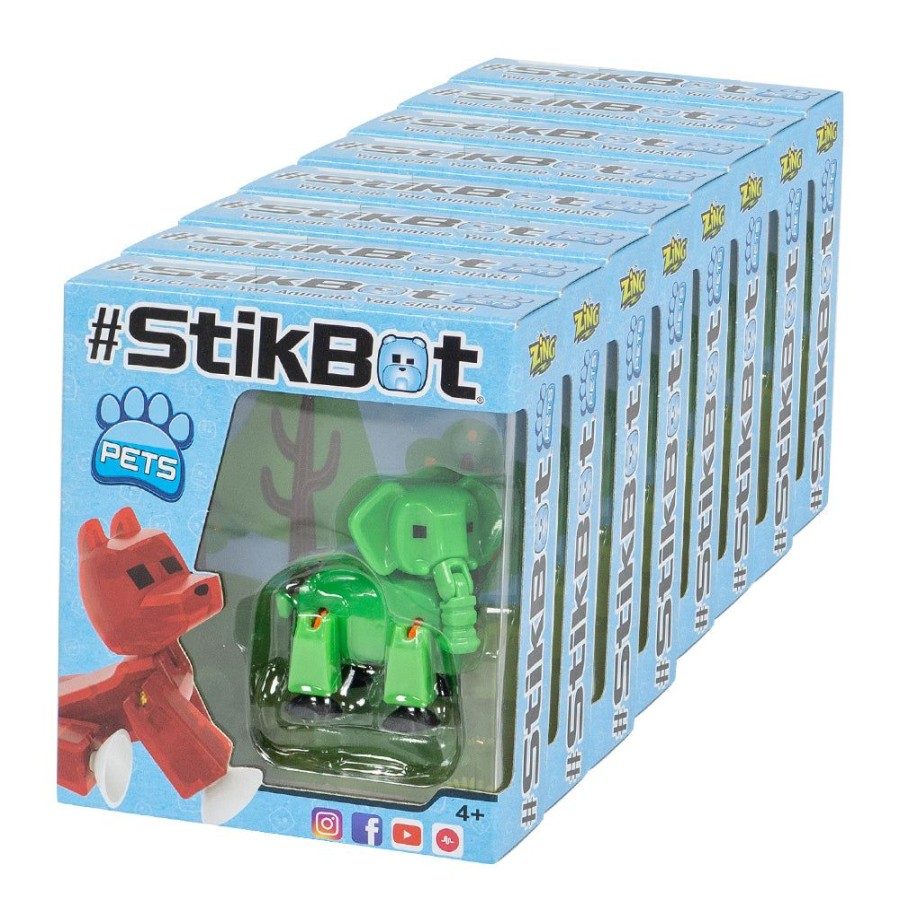 Animation Toys Stikbot | Stikbot Safari Pets Mega Value Pack A - 8 Safari Pets