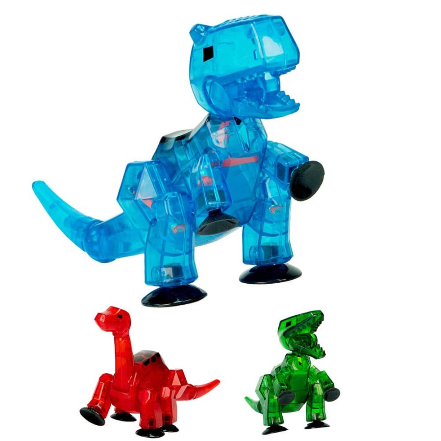 Animation Toys Stikbot | Stikbot Mega Dino - Brontosaurus, Carnotaurus And T-Rex