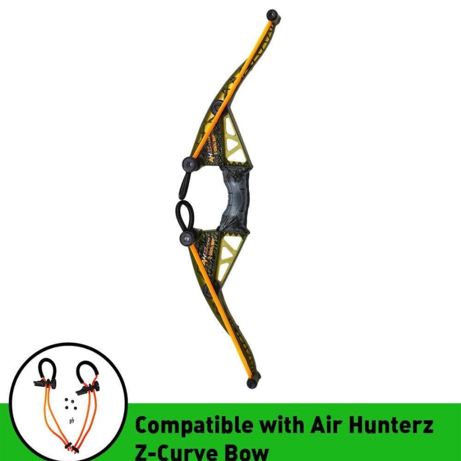 Accessories & Refills Air Hunterz | Air Hunterz Z-Curve Bow - 2 Pairs Of Bungee And 4 Arrows