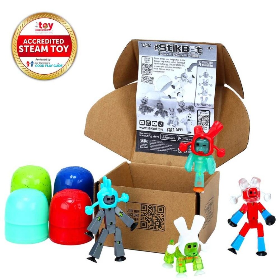 Animation Toys Stikbot | Stikbot 4 Pack Easter Egg Blind Pack - Series 2