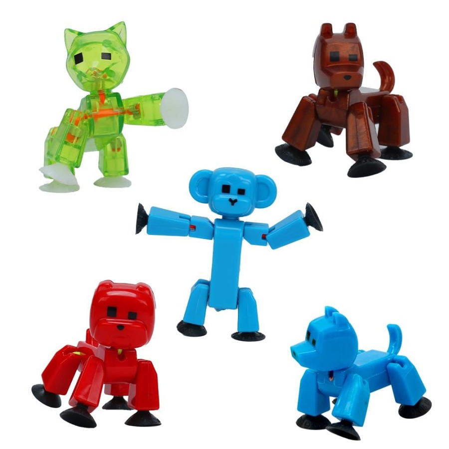 Animation Toys Stikbot | Stikbot Pets 5 Pack Bundle