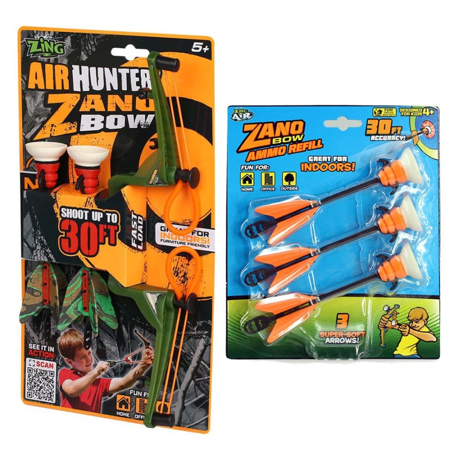 Bows & Arrows Air Hunterz | Air Hunterz Zano Bow With 3X Mini Suction Cup Arrows Bundle