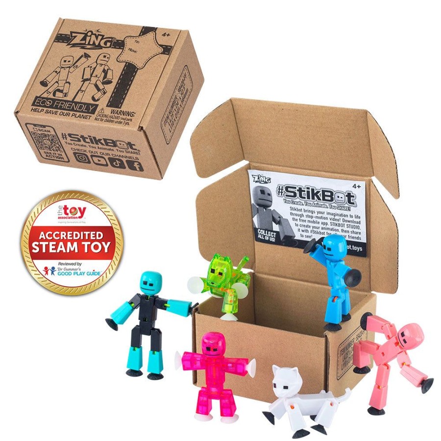 Animation Toys Stikbot | Stikbot Family Pack - New Bundle