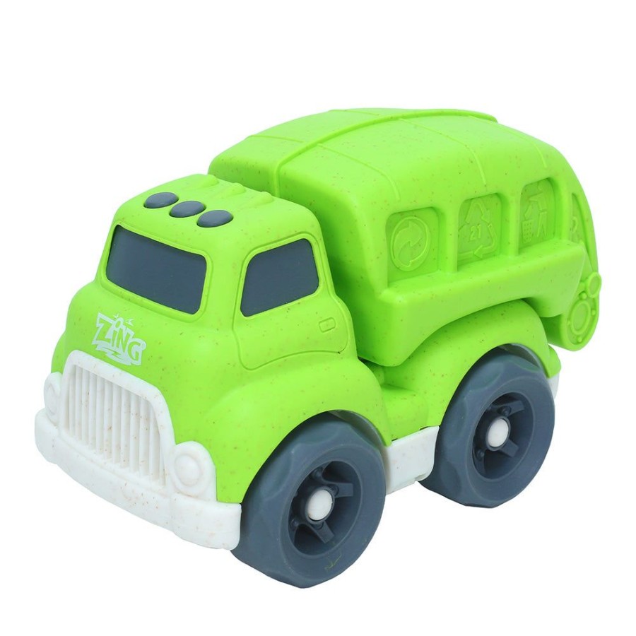 Preschool Toys Zing.Store | Plantastic City Vehicles Single Pack (Medium Size) - Recycle Truck