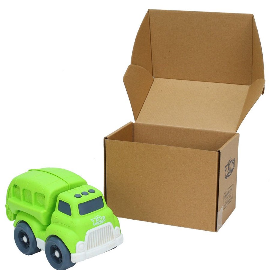 Preschool Toys Zing.Store | Plantastic City Vehicles Single Pack (Medium Size) - Recycle Truck