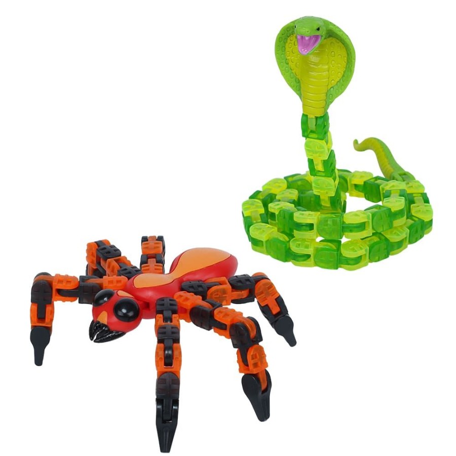 Animation Toys Klixx Creaturez | Klixx Creaturez Combo Pack - Fire Ant + Cobra